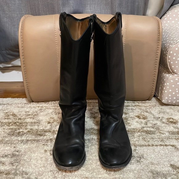 Frye Melissa Tall Boots, Black, 10 - Picture 3 of 8